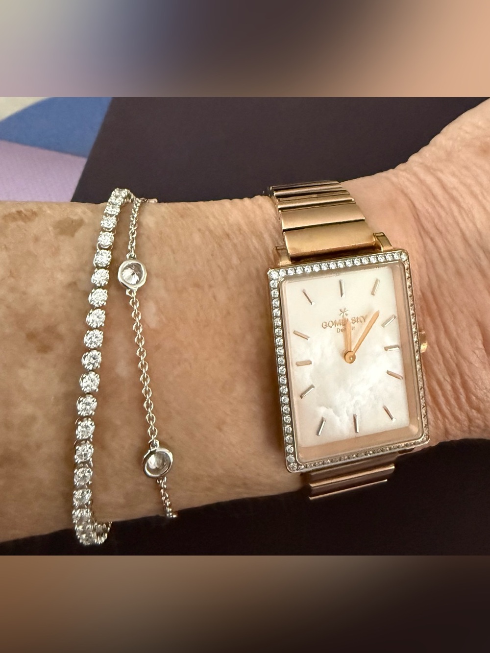 Gomelsky Shirley Fromer Steel White Dial Quartz Ladies Watch G0120072640